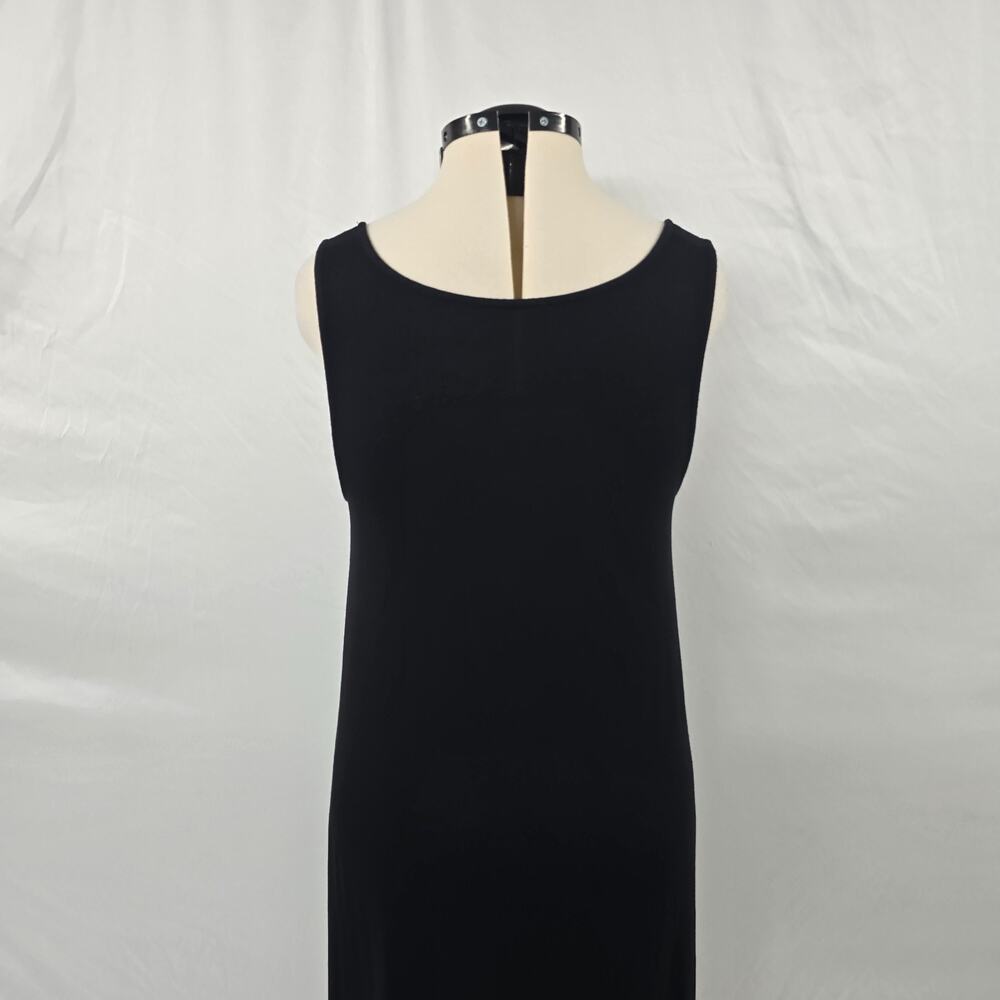 Torrid Super Soft Knits Sleeveless Maxi Dress Women's 1X Black Ruffles Hi-Low - Picture 5 of 13